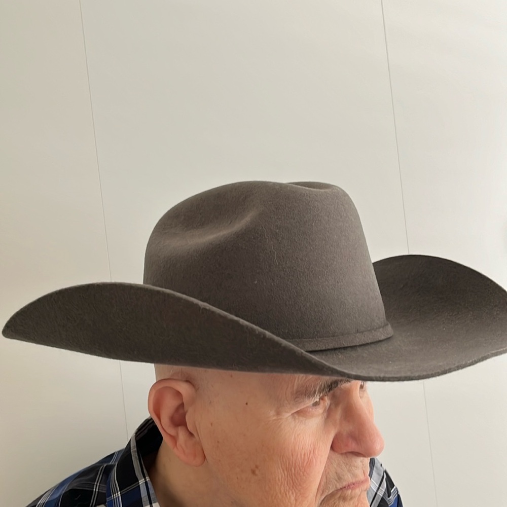 Genuine Stetson XXXXX, San Angelo collection, gray cowboy hat.